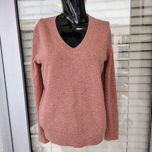 Vince Designer Cashmere V Neck Sweater Size S